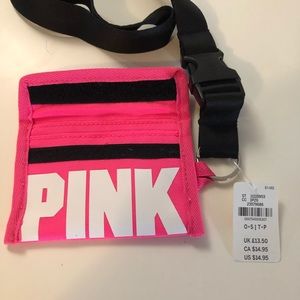 PINK Victoria's Secret Accessories - NWT VS Pink Hot Pink Logo Wallet Lanyard OS PINK Victoria's Secret Accessories - NWT VS Pink Hot Pink Logo Wallet Lanyard OS